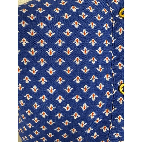 Grand & Greene Size XL Women's Blue Long Sleeve Tunic Style V-Neck Blouse Shirt - Picture 5 of 8